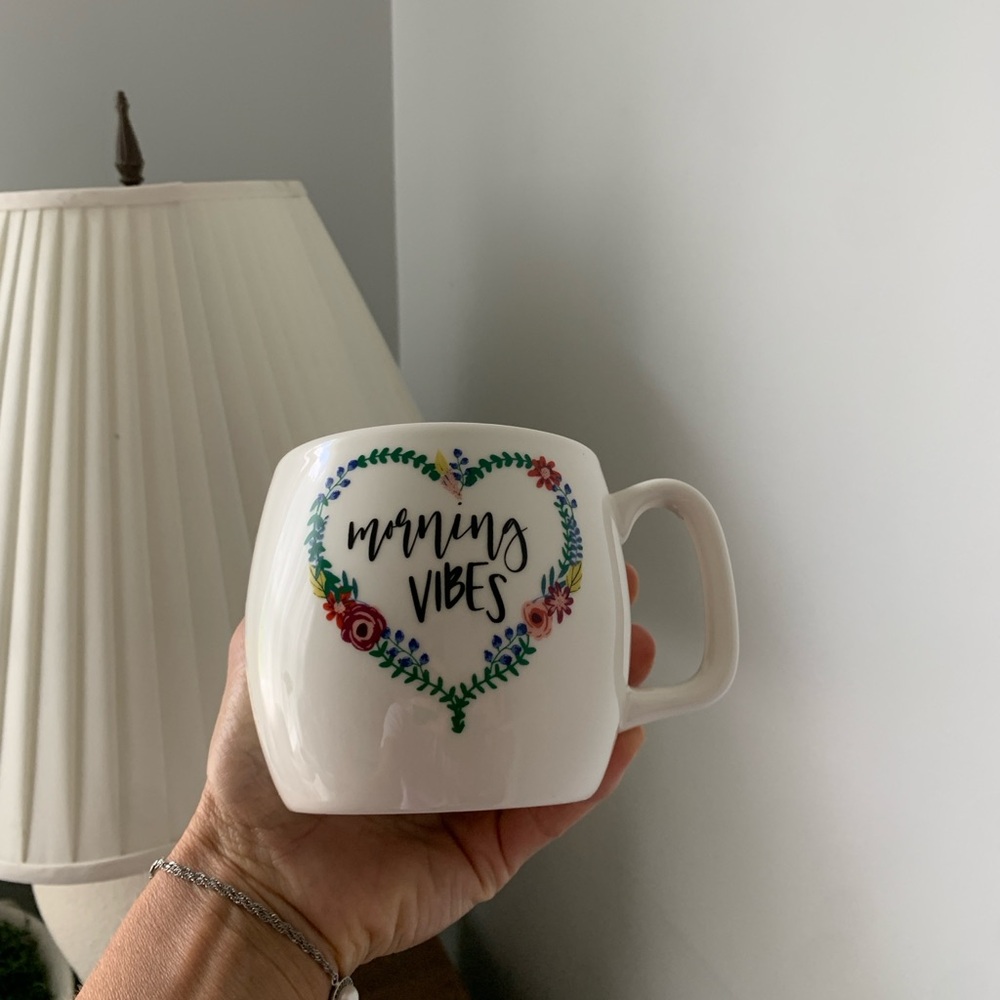 NWT Opalhouse Morning Vibes Mug Floral white